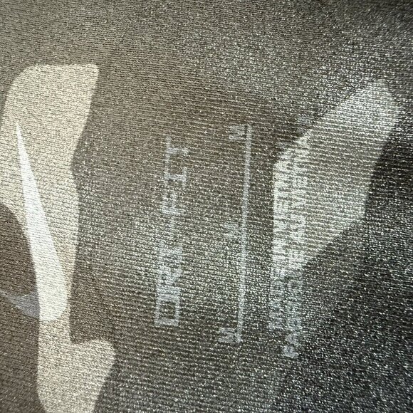 NIKE Women's Dri-FIT One Mid Rise Full Length Camo Leggings Medium Black - Picture 7 of 9